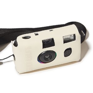 [GO OUT x URBANDTYPE]Disposable Camera leather Case_Ecru